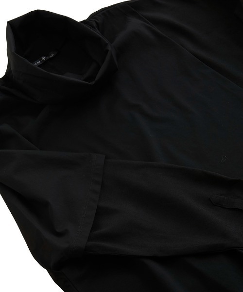 NO ID.(ノーアイディ)の「mlt3699-アシンメトリーレイヤードオフタートルロンT(Tシャツ/カットソー・メンズ・ホワイト/ベージュ/ブラック/ダークグレー・ONE SIZE)」の13枚目の写真