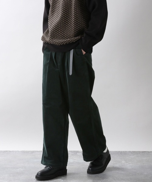 RAGEBLUE（レイジブルー）の「ベッチンタックワイドパンツ/259737（チノパンツ・メンズ・ブラック/ブラウン/グレー/グリーン・SMALL/MEDIUM/LARGE）」の4枚目の写真