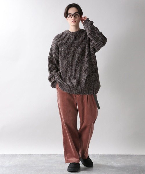 RAGEBLUE（レイジブルー）の「ベッチンタックワイドパンツ/259737（チノパンツ・メンズ・ブラック/ブラウン/グレー/グリーン・SMALL/MEDIUM/LARGE）」の14枚目の写真