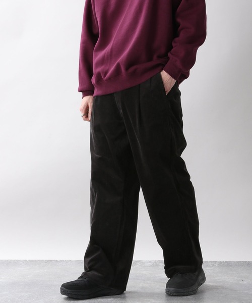 RAGEBLUE（レイジブルー）の「ベッチンタックワイドパンツ/259737（チノパンツ・メンズ・ブラック/ブラウン/グレー/グリーン・SMALL/MEDIUM/LARGE）」の15枚目の写真