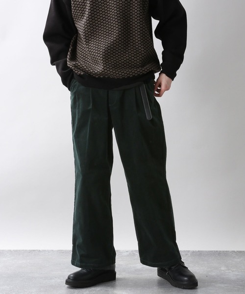 RAGEBLUE（レイジブルー）の「ベッチンタックワイドパンツ/259737（チノパンツ・メンズ・ブラック/ブラウン/グレー/グリーン・SMALL/MEDIUM/LARGE）」の17枚目の写真