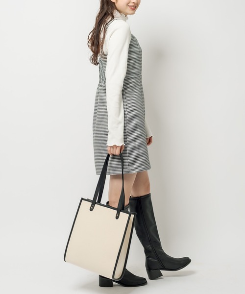 OLIVE des OLIVE（オリーブデオリーブ）の「タートル付ミニキャミワンピ（ワンピース・レディース・ライトグレー/ブラック/ミント/ワンウォッシュ・FREE）」の6枚目の写真