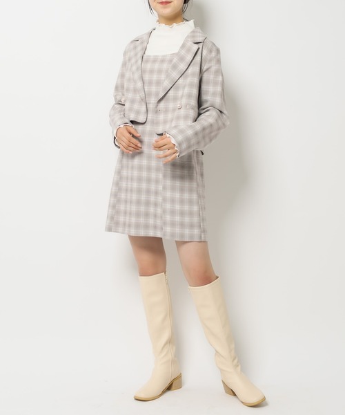 OLIVE des OLIVE（オリーブデオリーブ）の「タートル付ミニキャミワンピ（ワンピース・レディース・ライトグレー/ブラック/ミント/ワンウォッシュ・FREE）」の19枚目の写真