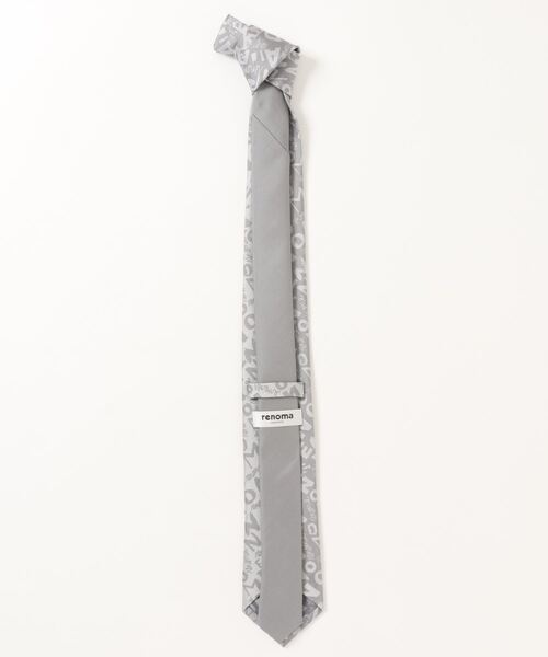 renoma（レノマ）の「＊レノマ オム/renoma HOMMEシルク パネル柄 ナロータイ 7.0cm幅（ネクタイ・メンズ・ライトグレー/グレー系その他2・FREE）」の3枚目の写真