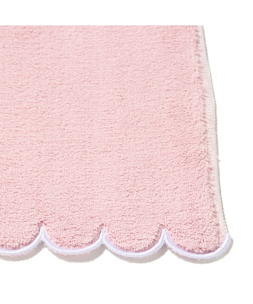 Francfranc（フランフラン）の「マイクロファイバー フェイスタオル スカラップ ピンク（タオル・レディース・ピンク・FREE）」の2枚目の写真