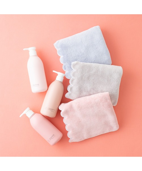 Francfranc（フランフラン）の「マイクロファイバー フェイスタオル スカラップ ピンク（タオル・レディース・ピンク・FREE）」の6枚目の写真