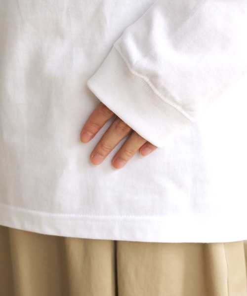 HER CLOSET(ハークローゼット)の「【shemoshelly】WEB限定シンプルプリントロゴロンT(Tシャツ/カットソー・レディース・ホワイト/ブラック・S/M/L)」の10枚目の写真