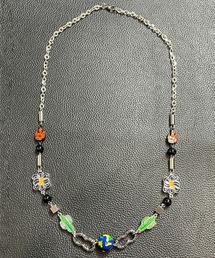 SALUTE-Cactus flower flame necklace