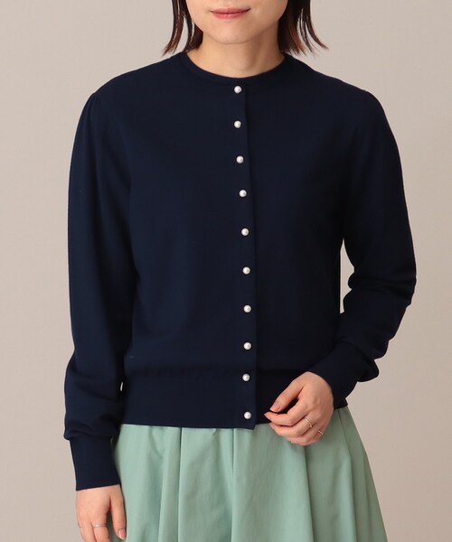 UNTITLED（アンタイトル）の「◆レーヨンストレッチカーディガン【洗える】（カーディガン/ボレロ・レディース・ブラック/ネイビー/グレー系・02/00）」の13枚目の写真