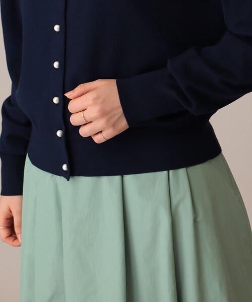 UNTITLED（アンタイトル）の「◆レーヨンストレッチカーディガン【洗える】（カーディガン/ボレロ・レディース・ブラック/ネイビー/グレー系・02/00）」の16枚目の写真