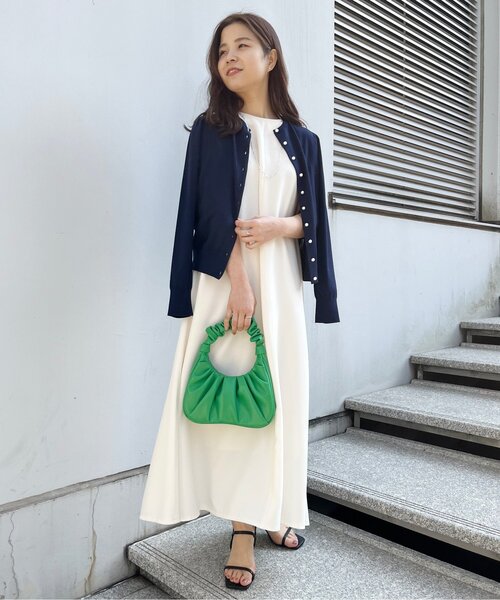 UNTITLED（アンタイトル）の「◆レーヨンストレッチカーディガン【洗える】（カーディガン/ボレロ・レディース・ブラック/ネイビー/グレー系・02/00）」の20枚目の写真