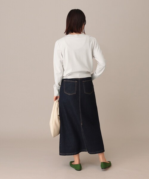 UNTITLED（アンタイトル）の「◆レーヨンストレッチカーディガン【洗える】（カーディガン/ボレロ・レディース・ブラック/ネイビー/グレー系・02/00）」の21枚目の写真