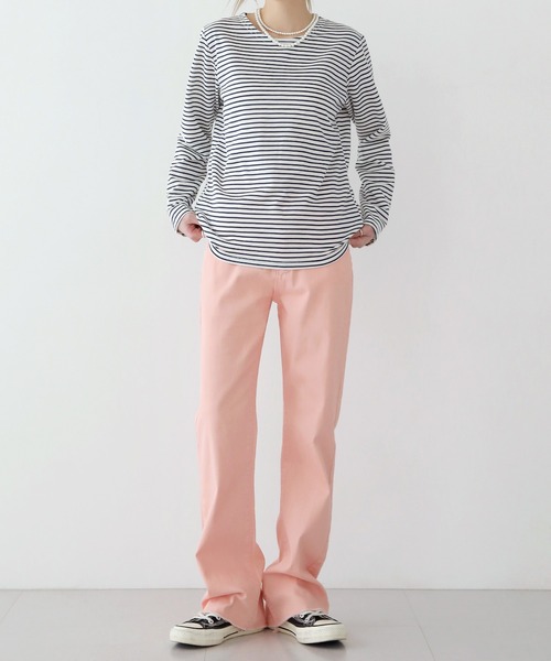 UNE MANSION（ユヌマンション）の「ビビッドコットンパンツ（その他パンツ・レディース・ピンク/ブルー/グリーン・SMALL/MEDIUM/LARGE）」の7枚目の写真