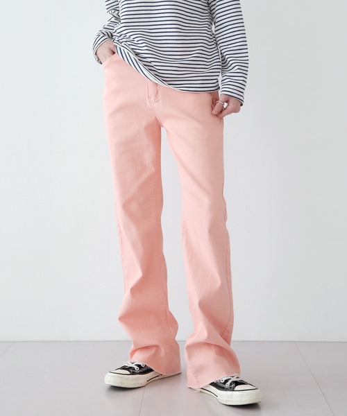 UNE MANSION（ユヌマンション）の「ビビッドコットンパンツ（その他パンツ・レディース・ピンク/ブルー/グリーン・SMALL/MEDIUM/LARGE）」の8枚目の写真