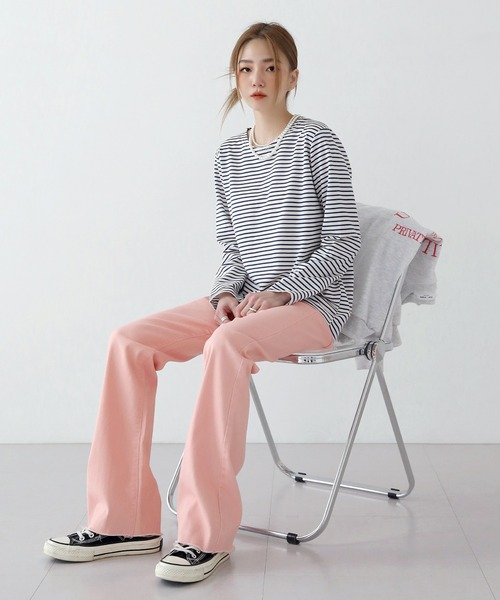 UNE MANSION（ユヌマンション）の「ビビッドコットンパンツ（その他パンツ・レディース・ピンク/ブルー/グリーン・SMALL/MEDIUM/LARGE）」の10枚目の写真