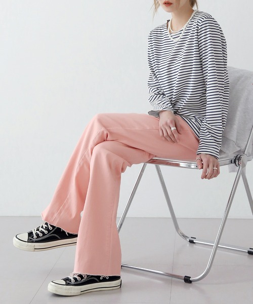 UNE MANSION（ユヌマンション）の「ビビッドコットンパンツ（その他パンツ・レディース・ピンク/ブルー/グリーン・SMALL/MEDIUM/LARGE）」の12枚目の写真