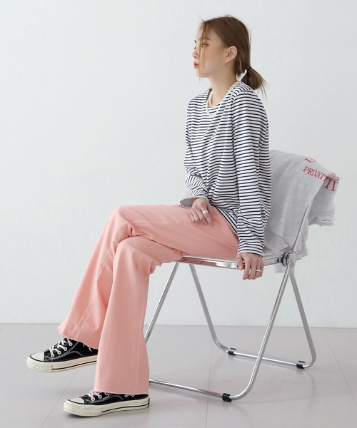 UNE MANSION（ユヌマンション）の「ビビッドコットンパンツ（その他パンツ・レディース・ピンク/ブルー/グリーン・SMALL/MEDIUM/LARGE）」の11枚目の写真