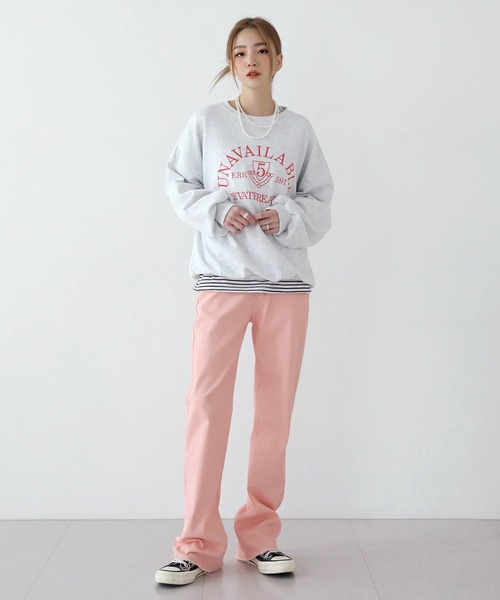 UNE MANSION（ユヌマンション）の「ビビッドコットンパンツ（その他パンツ・レディース・ピンク/ブルー/グリーン・SMALL/MEDIUM/LARGE）」の13枚目の写真