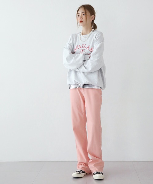 UNE MANSION（ユヌマンション）の「ビビッドコットンパンツ（その他パンツ・レディース・ピンク/ブルー/グリーン・SMALL/MEDIUM/LARGE）」の15枚目の写真