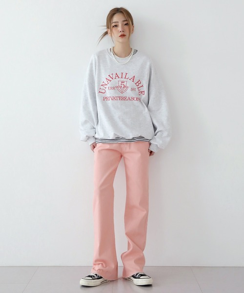 UNE MANSION（ユヌマンション）の「ビビッドコットンパンツ（その他パンツ・レディース・ピンク/ブルー/グリーン・SMALL/MEDIUM/LARGE）」の14枚目の写真