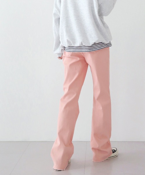 UNE MANSION（ユヌマンション）の「ビビッドコットンパンツ（その他パンツ・レディース・ピンク/ブルー/グリーン・SMALL/MEDIUM/LARGE）」の17枚目の写真