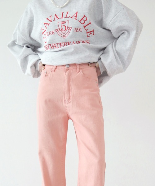 UNE MANSION（ユヌマンション）の「ビビッドコットンパンツ（その他パンツ・レディース・ピンク/ブルー/グリーン・SMALL/MEDIUM/LARGE）」の19枚目の写真