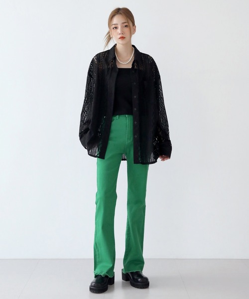 UNE MANSION（ユヌマンション）の「ビビッドコットンパンツ（その他パンツ・レディース・ピンク/ブルー/グリーン・SMALL/MEDIUM/LARGE）」の21枚目の写真