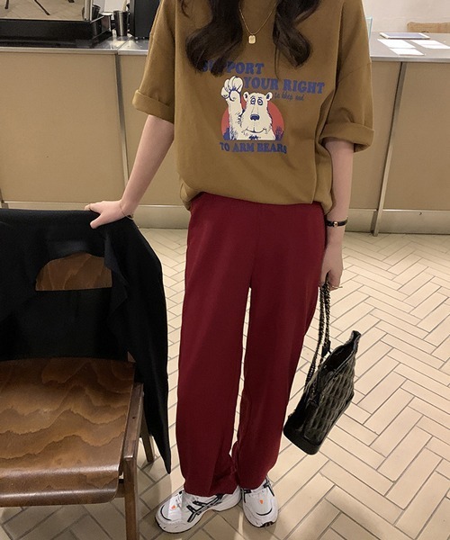 HALEY PESCA（ヘーリーペスカ）の「HALEY PESCA/ストレートラインスラックス（スラックス・レディース・ブラック/レッド・SMALL/MEDIUM/LARGE）」の3枚目の写真