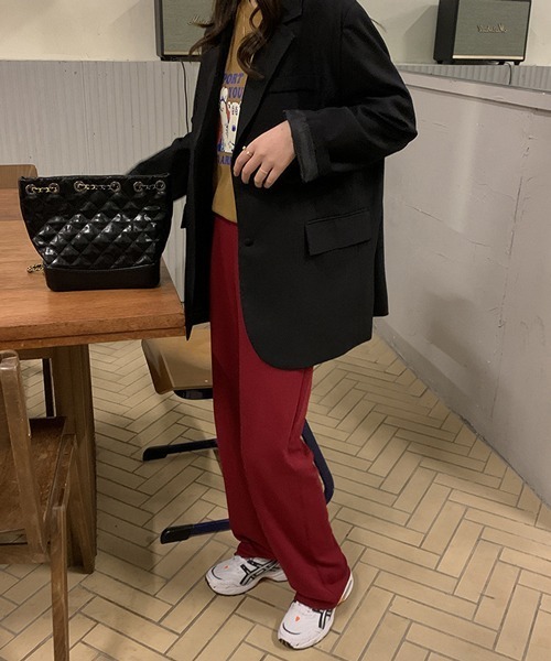 HALEY PESCA（ヘーリーペスカ）の「HALEY PESCA/ストレートラインスラックス（スラックス・レディース・ブラック/レッド・SMALL/MEDIUM/LARGE）」の7枚目の写真