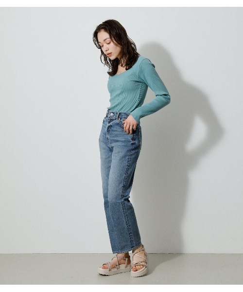 AZUL by moussy(アズールバイマウジー)の「PYTHON CORD CROSS SANDALS/パイソンコードクロスサンダル(サンダル・レディース・ベージュ系その他/ブラック系その他・LARGE/MEDIUM/SMALL)」の18枚目の写真