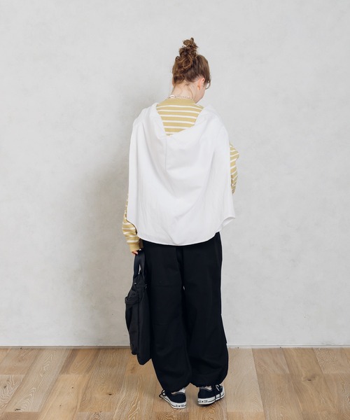 MUHET（ミュエータ）の「【２WAY仕様】ミリタリーサスペンダー付きパンツ（サロペット/オーバーオール・レディース・ブラック/カーキ・SMALL/MEDIUM/X-LARGE）」の9枚目の写真