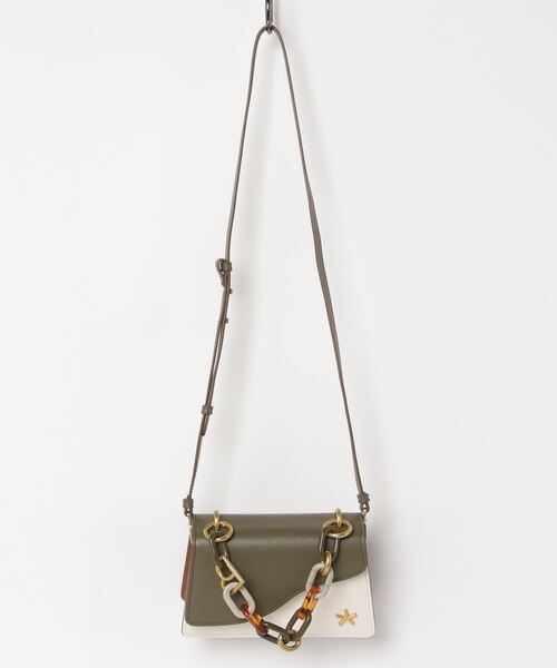 A BATHING APE(アベイシングエイプ)の「BPY BAPY BG BAGS W(ショルダーバッグ・レディース・ブラック/カーキ・FREE)」の1枚目の写真