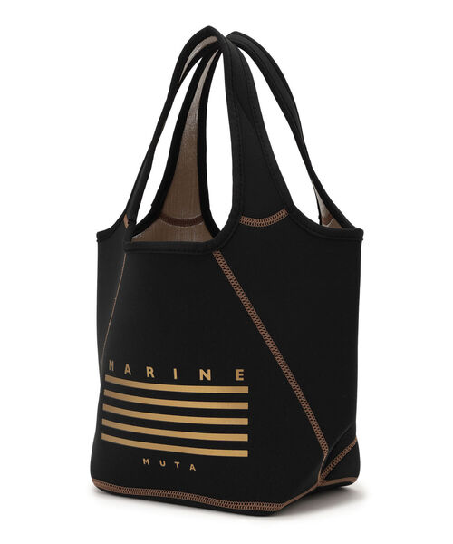 muta（ムータ）の「muta MARINE/ムータ マリン/リバーシブル ミニトートバッグ(ポーチ付)/メタリック（トートバッグ・メンズ・ゴールド・FREE）」の6枚目の写真