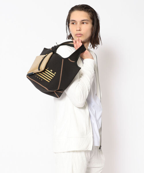 muta（ムータ）の「muta MARINE/ムータ マリン/リバーシブル ミニトートバッグ(ポーチ付)/メタリック（トートバッグ・メンズ・ゴールド・FREE）」の10枚目の写真