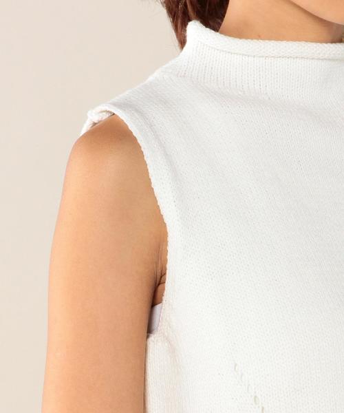 green label relaxing（グリーンレーベルリラクシング）の「GT C/AC NS + GGM ワンピース◆（ワンピース・レディース・オフホワイト/ネイビー・FREE）」の8枚目の写真