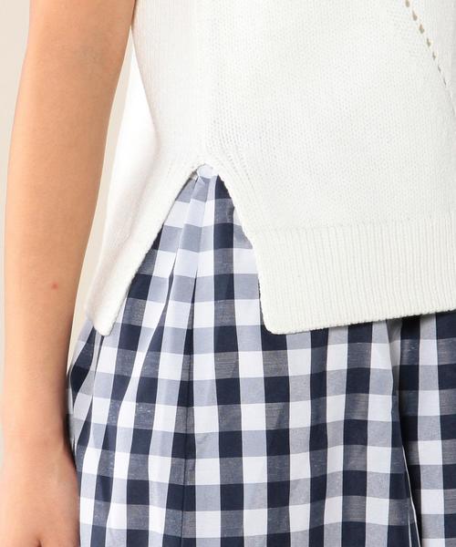 green label relaxing（グリーンレーベルリラクシング）の「GT C/AC NS + GGM ワンピース◆（ワンピース・レディース・オフホワイト/ネイビー・FREE）」の11枚目の写真