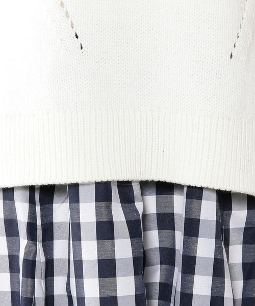 green label relaxing（グリーンレーベルリラクシング）の「GT C/AC NS + GGM ワンピース◆（ワンピース・レディース・オフホワイト/ネイビー・FREE）」の15枚目の写真