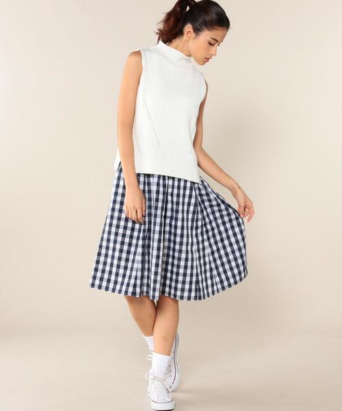 green label relaxing（グリーンレーベルリラクシング）の「GT C/AC NS + GGM ワンピース◆（ワンピース・レディース・オフホワイト/ネイビー・FREE）」の17枚目の写真