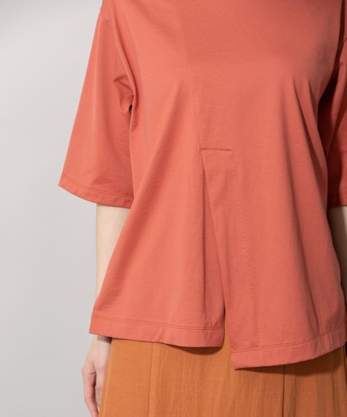 Munich（ミューニック）の「60/2プレミアムジャージベントTシャツ（Tシャツ/カットソー・レディース・オレンジ/オフホワイト/ブラック/ベージュ・FREE）」の14枚目の写真