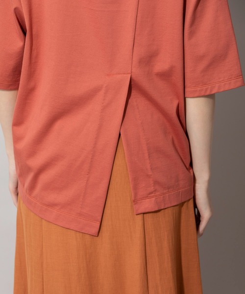 Munich（ミューニック）の「60/2プレミアムジャージベントTシャツ（Tシャツ/カットソー・レディース・オレンジ/オフホワイト/ブラック/ベージュ・FREE）」の15枚目の写真