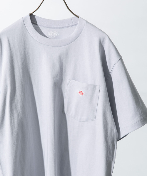DANTON（ダントン）の「DANTON　POCKET T-SHIRTS SHORT-SLEEVE（Tシャツ/カットソー・メンズ・ホワイト/ライトブルー/アイボリー/ダークグレー/ライトカーキ・44/40/42）」の5枚目の写真