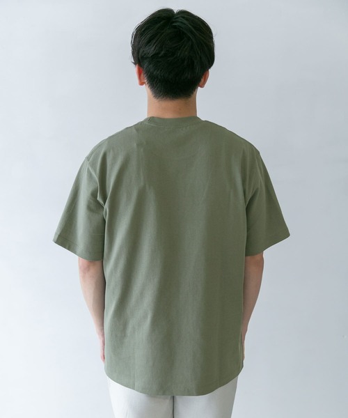 DANTON（ダントン）の「DANTON　POCKET T-SHIRTS SHORT-SLEEVE（Tシャツ/カットソー・メンズ・ホワイト/ライトブルー/アイボリー/ダークグレー/ライトカーキ・44/40/42）」の21枚目の写真