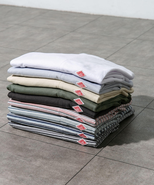 DANTON（ダントン）の「DANTON　POCKET T-SHIRTS SHORT-SLEEVE（Tシャツ/カットソー・メンズ・ホワイト/ライトブルー/アイボリー/ダークグレー/ライトカーキ・44/40/42）」の11枚目の写真