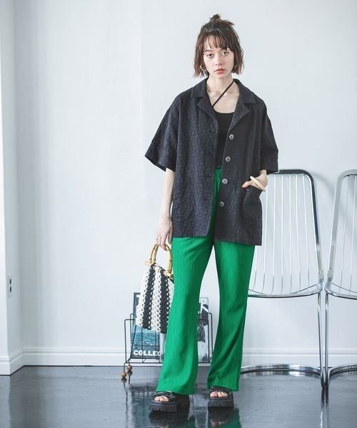 JEANASIS（ジーナシス）の「サスティナブルアシメホルターネックタンク/280410（キャミソール・レディース・ホワイト/ブラック/パープル/グレー・FREE）」の17枚目の写真