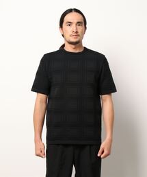 MONSIEUR NICOLE | ECOPET シャドーチェック ニットTシャツ(ニット/セーター)