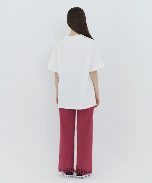 TINA:JOJUN(ティーナジョジュン)の「A'DOODLES#034 ユニセックスTシャツ TINA:JOJUN(Tシャツ/カットソー・レディース・グリーン/ホワイト・M)」の21枚目の写真