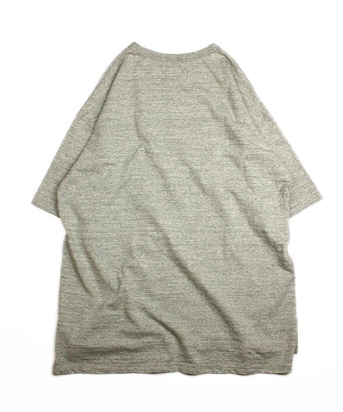 Universal Style Wear（ユニバーサルスタイルウェア）の「Universal Style Wear 尾州 ビシュウ Tシャツ (MADE IN JAPAN)（Tシャツ/カットソー・メンズ・オフホワイト/ブラック/杢グレー・MEDIUM/LARGE/X-LARGE）」の10枚目の写真