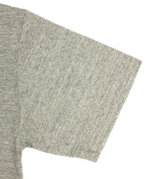 Universal Style Wear（ユニバーサルスタイルウェア）の「Universal Style Wear 尾州 ビシュウ Tシャツ (MADE IN JAPAN)（Tシャツ/カットソー・メンズ・オフホワイト/ブラック/杢グレー・MEDIUM/LARGE/X-LARGE）」の15枚目の写真