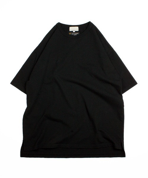 Universal Style Wear（ユニバーサルスタイルウェア）の「Universal Style Wear 尾州 ビシュウ Tシャツ (MADE IN JAPAN)（Tシャツ/カットソー・メンズ・オフホワイト/ブラック/杢グレー・MEDIUM/LARGE/X-LARGE）」の19枚目の写真