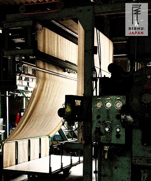 Universal Style Wear（ユニバーサルスタイルウェア）の「Universal Style Wear 尾州 ビシュウ Tシャツ (MADE IN JAPAN)（Tシャツ/カットソー・メンズ・オフホワイト/ブラック/杢グレー・MEDIUM/LARGE/X-LARGE）」の6枚目の写真